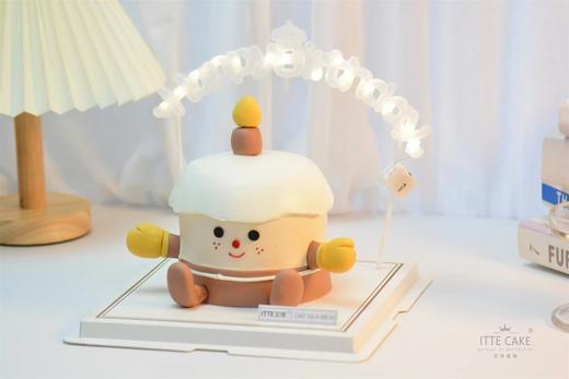 【可爱蜡烛人】动物奶油、新鲜水果夹心，戚风蛋糕胚，翻糖装饰；熊熊燃烧的蜡烛，不仅传递着光和热，还有… 商品图3