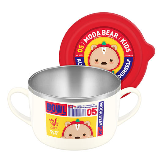 TISOü Moda Bear不锈钢双手柄大面碗650ml 商品图4