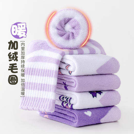 预售2.5恢复发货  柠檬舒品儿童加厚毛圈袜&圣诞儿童中筒袜 商品图7