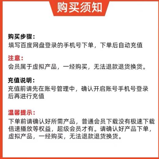 【快充】百度网盘SVIP季卡 商品图2