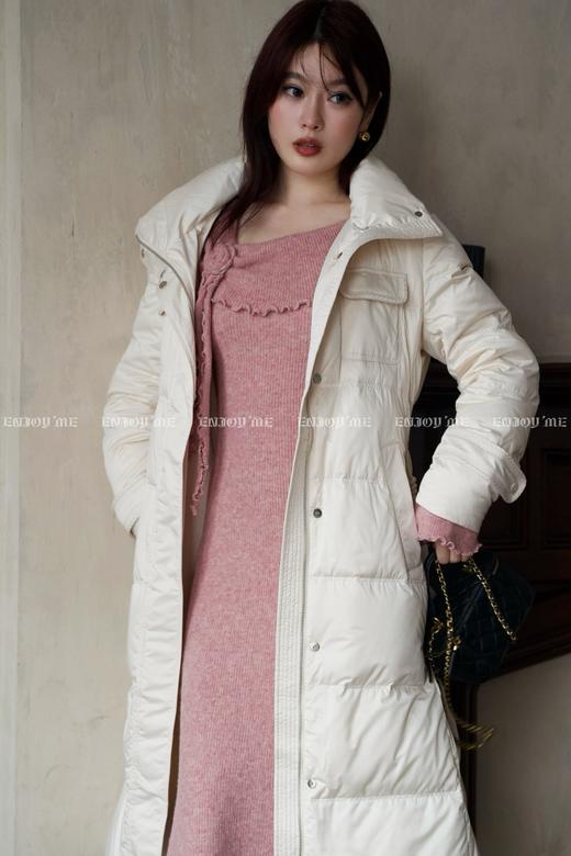 【门店同款】ENJOY冬季从“绒”冬日长款简约腰带羽绒服 159860213 商品图11