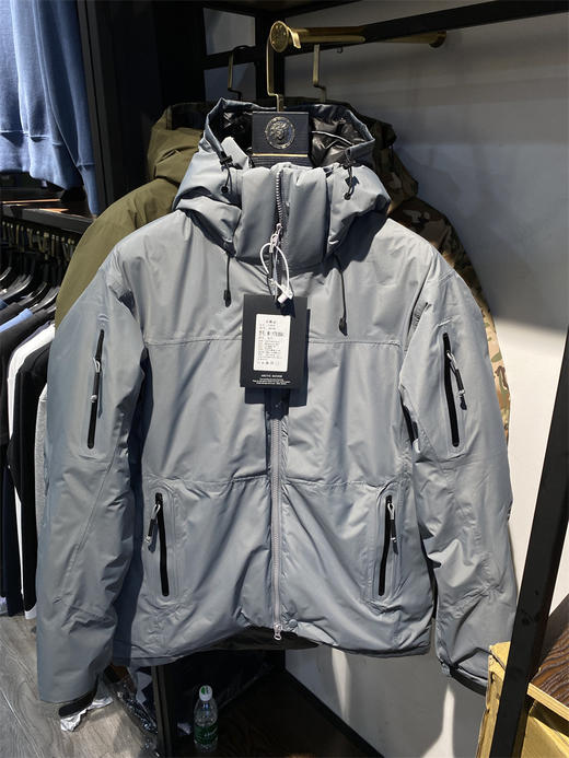 军鸟轻奢款!线下1W! 抗寒-30! 2024新款90白鸭绒防风防水保暖机能羽绒服男款 商品图6