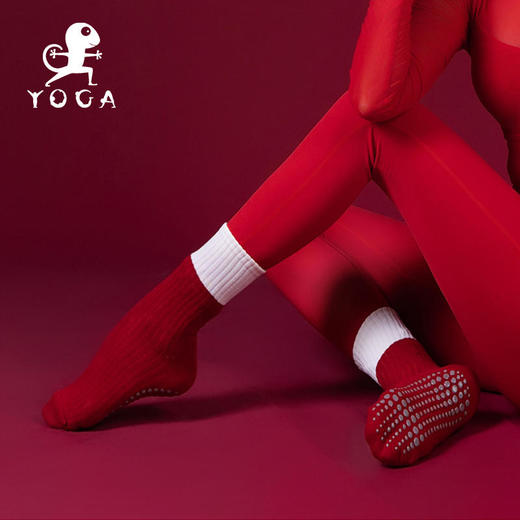 【现货秒发】壁虎瑜伽【2411WZ315】防滑鸿运瑜伽袜 商品图4