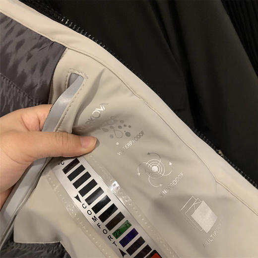 欧单小众!内置温度计!2024秋冬户外加厚保暖工装中长连帽派克棉服棉衣！ 商品图3