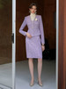 AD紫色小香风套装2024新款女装秋季高端女神范贵妇名媛两件套裙 商品缩略图7
