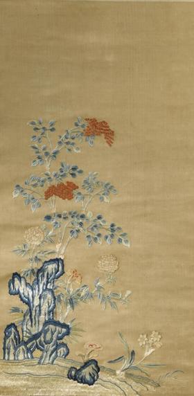 清 苏绣灵仙祝寿图