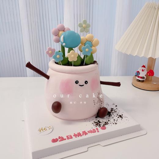 冬日暖阳下的jellycat盆栽花盆蛋糕-低糖处理无添加 商品图1