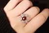 1.8ct刻面红宝石戒指 商品缩略图4