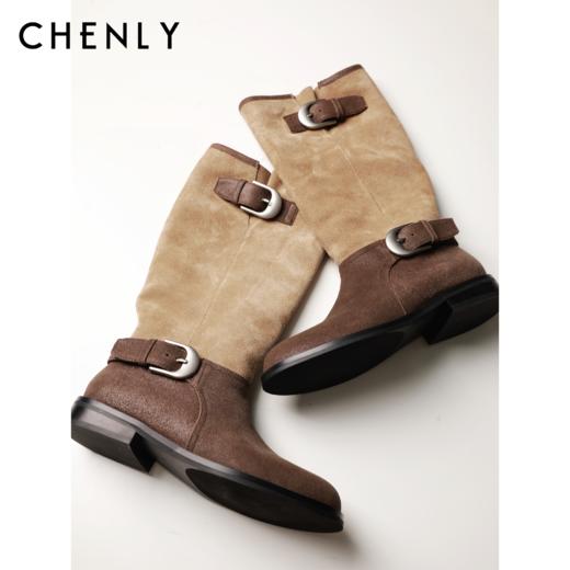 尘衣｜小众文艺感高筒筒靴 商品图0