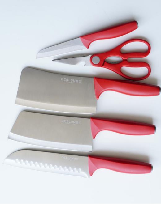 💥【DESLON德世朗奥格刀具六件套】🤣 ✅刀具材质采用30Cr13不锈钢，☺️硬度强、韧性高、不易生锈; ✅V型刀刃角度工艺，🌈多达8道手工开REN工序 商品图2