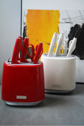 💥【DESLON德世朗奥格刀具六件套】🤣 ✅刀具材质采用30Cr13不锈钢，☺️硬度强、韧性高、不易生锈; ✅V型刀刃角度工艺，🌈多达8道手工开REN工序