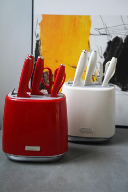 💥【DESLON德世朗奥格刀具六件套】🤣 ✅刀具材质采用30Cr13不锈钢，☺️硬度强、韧性高、不易生锈; ✅V型刀刃角度工艺，🌈多达8道手工开REN工序 商品图0