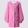 浪漫优雅芭比粉钉珠钻扣毛呢外套MF85CT753 商品缩略图0