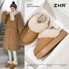 ZHR则则真皮加绒雪地靴女2024冬季新款保暖皮毛一体厚底羊毛棉鞋 商品缩略图2