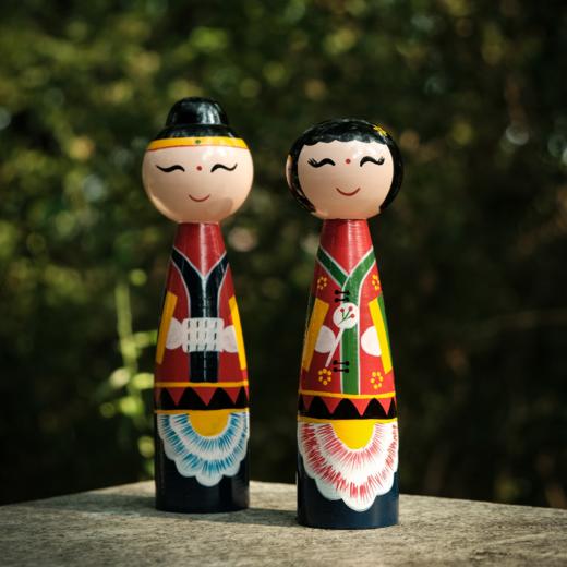 木旋玩具 手工传统木质益智玩具 西游记虎头棒槌中国娃娃送礼自用 商品图4