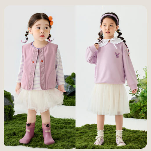 迷你巴拉女童宝宝柔软亲肤甜美可爱网纱半身短裙 商品图2