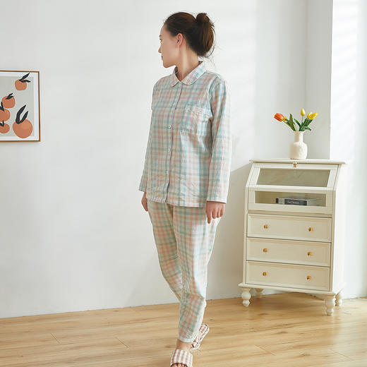 无*良品同款 情侣款水洗棉长袖家居服套装 商品图6