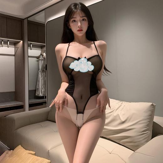 透纱珠链双线开裆连体衣7033 商品图2