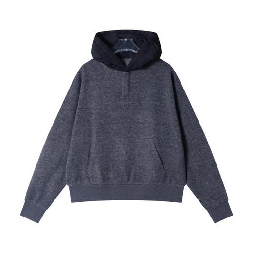 WY841秋冬季新款时尚个性韩版撞色套头连帽卫衣百搭简约宽松上衣 商品图1