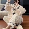 【公主风❗️蝴蝶结家居服套装】加绒加厚，柔软慵懒超舒服❗️秋冬新款女珊瑚绒睡衣保暖韩系甜美小香风女长袖长裤 商品缩略图2