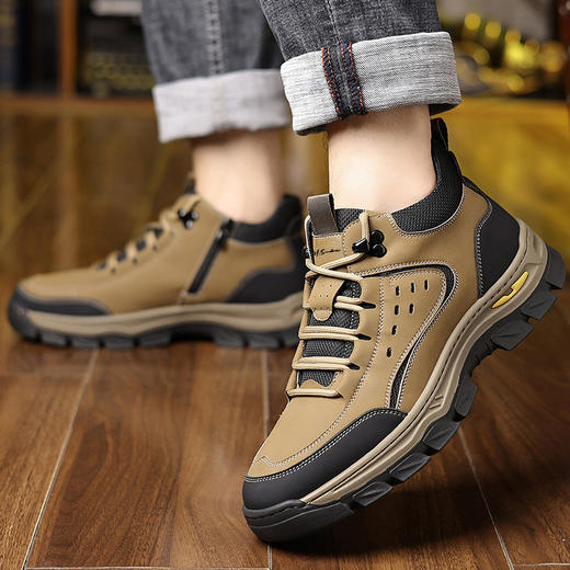 【羊毛内里】圣得西冬季加绒棉鞋中青年防滑耐磨登山鞋子2462964129 商品图3