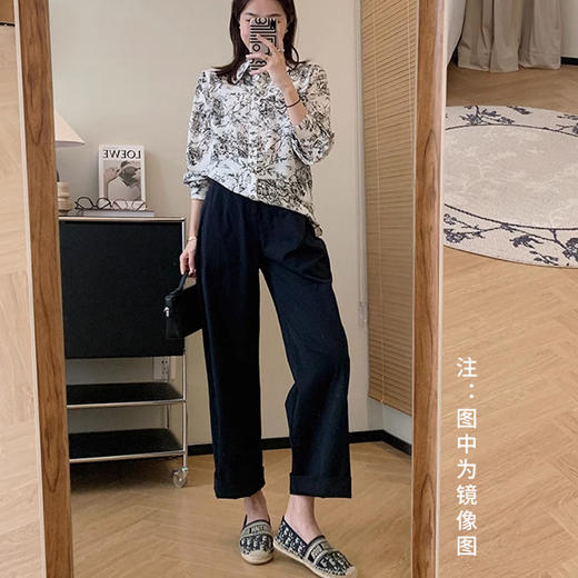 裁缝学苑AS372遮胯直筒裤纸样女装休闲裤显瘦阔腿裤子版型图纸 商品图2