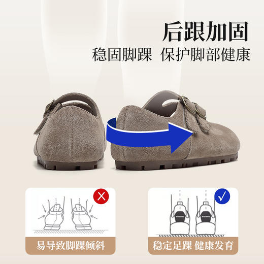 ANNIL/安奈儿女童勃肯鞋春秋2024新款女孩公主单鞋软底防滑儿童鞋HM4301068 商品图4