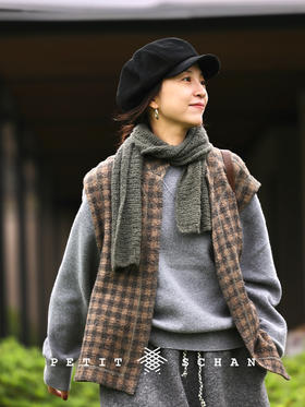 PETIT SCHAN小闪 CLO#654 take it easy 偶闲 纯羊毛高克重极简廓形针织卫衣