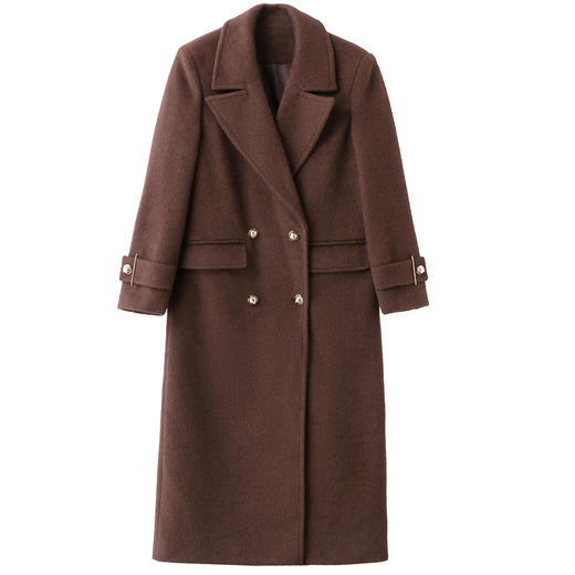 HR MLJL16279时尚潮流大气大衣中长款气质毛呢外套 商品图4