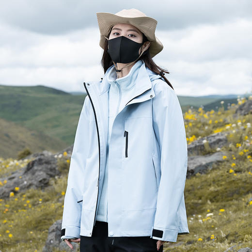 国标GB32614冲锋衣！2024新款男女防风防水三合一外套运动户外秋冬登山服男款！ 商品图0