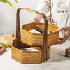手工竹编楚湘双层提盒 商品缩略图4