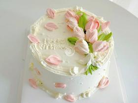 『温柔郁金香』女神生日蛋糕