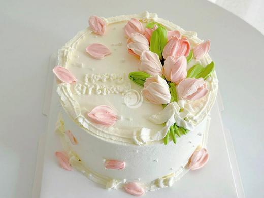 『温柔郁金香』女神生日蛋糕 商品图0