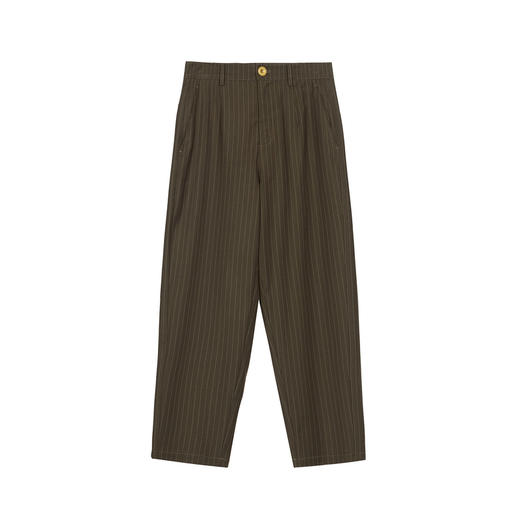 谜底萝卜裤女2025春新款通勤风特色条纹宽松九分休闲裤255MK3003 商品图4