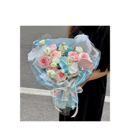 撞色系花束