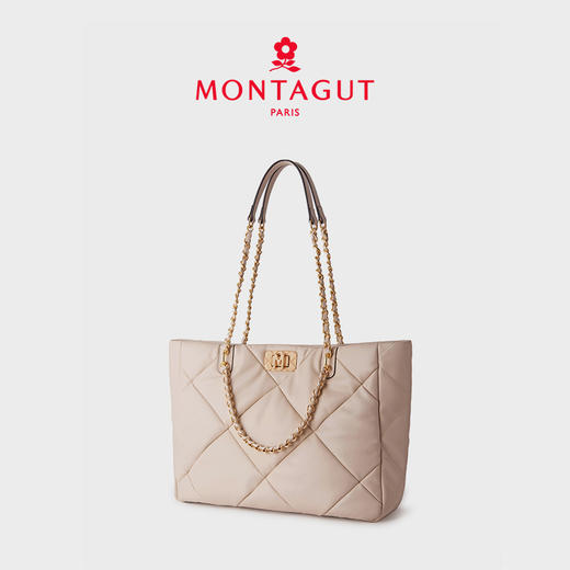 【巴黎情调】梦特娇包包女包新款大容量托特包菱格包链条包 商品图11