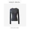 LILIAN ZHANG 秋冬定制—扬子纱、圆领长袖羊毛套衫打底衫  2408006 商品缩略图3
