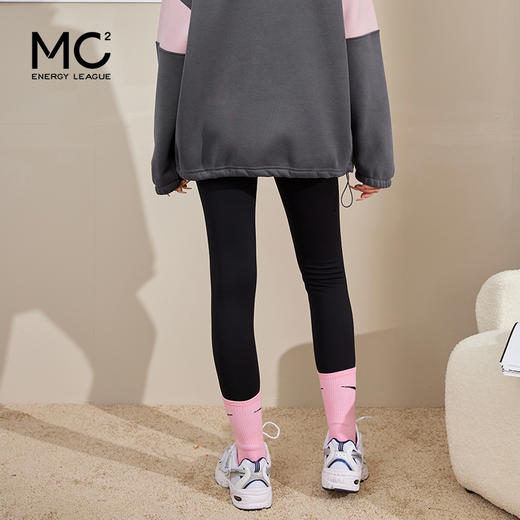 mc2黑色鲨鱼裤女春秋新款瑜伽打底裤舒适弹力提臀芭比裤加绒加厚 商品图2