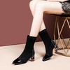 【预售5天】新款弹力靴女春秋高跟弹力布中筒靴尖头水钻跟显瘦单靴PLGZ&A8878 商品缩略图2
