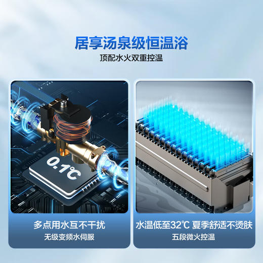 海尔（Haier）16升【K系列KLN】燃气热水器天然气家用 超一级能效 汤泉级恒温 一级静音 JSLQ27-16KLN-ECO3FU1 商品图4