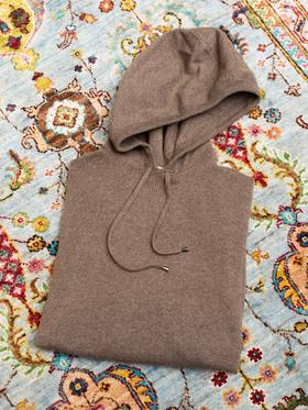 Dalmo 棕色羊绒帽衫