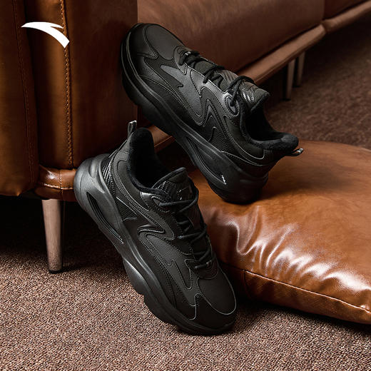 安踏潮拜5S丨软底舒适潮流休闲鞋男新款短绒运动鞋男鞋112448841 商品图2