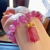 11mm单圈全色粉碧玺手链 商品缩略图3