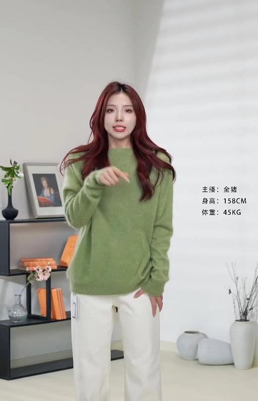  臣禾【棉花糖毛衫】羊绒拉毛针织衫 圆领	JZ244091175 商品图3