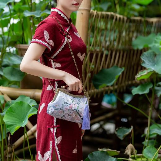 手提包斜跨晚宴包，复古女包手工口金包旗袍ST005A 商品图1