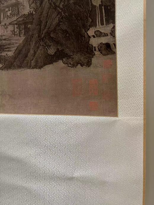 特别推荐：《宋 李成 萧寺晴峦图》全画尺寸为190cm60×，画心尺寸为纵111.4CM*56CM。售价228元 商品图8