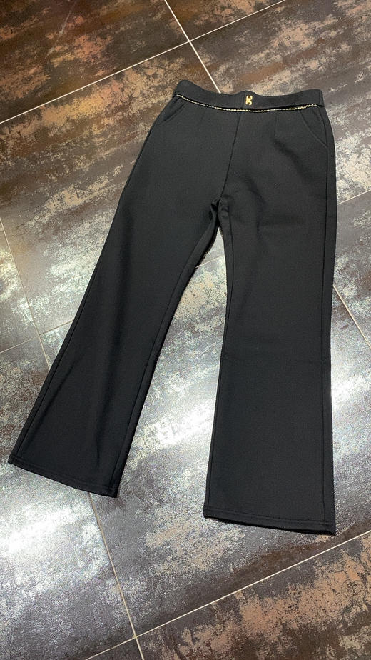 D6140         高腰气质收腰显瘦百搭锦棉复合超柔小微喇裤（加绒加厚特价不退换，XL可穿到100斤） 商品图4