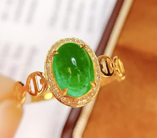 1.54ct蛋面祖母绿戒指 商品图3