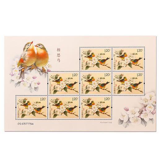 《相思鸟》特种邮票 2016-21 商品图1