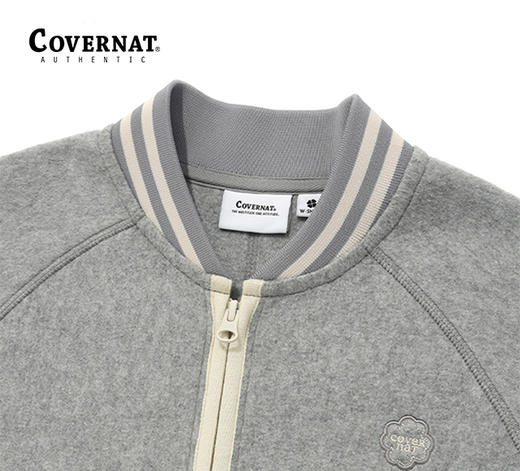 Covernat秋季女士四叶草心形摇粒绒夹克外套CO2303JK70 商品图4